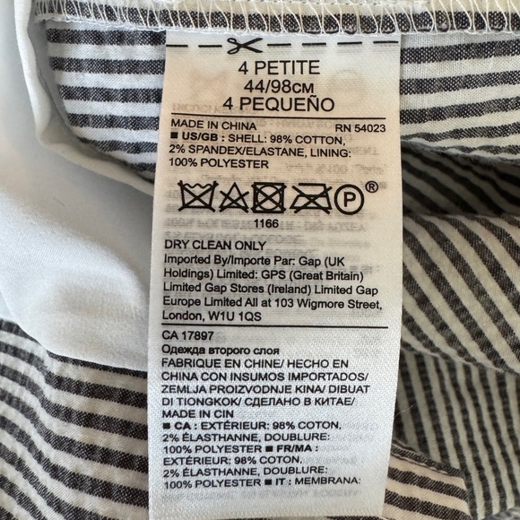 Banana Republic Petite Seersucker One-Shoulder Dress, Size 4P - Picture 8 of 8